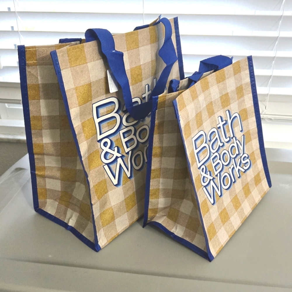 Bath & Body Works Checkered Tote Bags